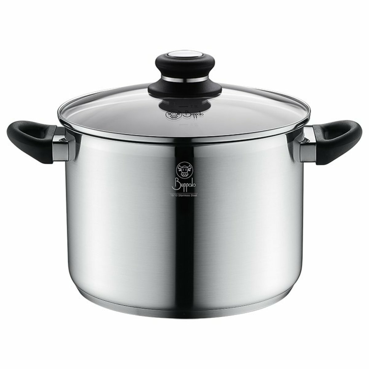 BUFFALO 牛頭牌SIMPLE COOK 24CM不銹鋼加厚底高身雙耳煲 (34824H)