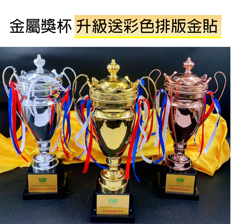 金屬獎杯 升級送彩色排版金貼 2102ABC