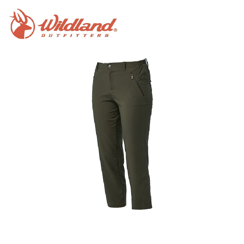 Wildland 荒野 女彈性抗UV合身8分褲 2色 台灣製造/戶外休閒/旅遊/登山 21W11317