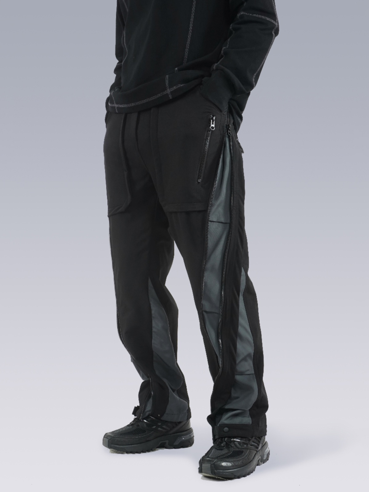 SILENSTORM 多形態彈力層疊撞色工裝褲