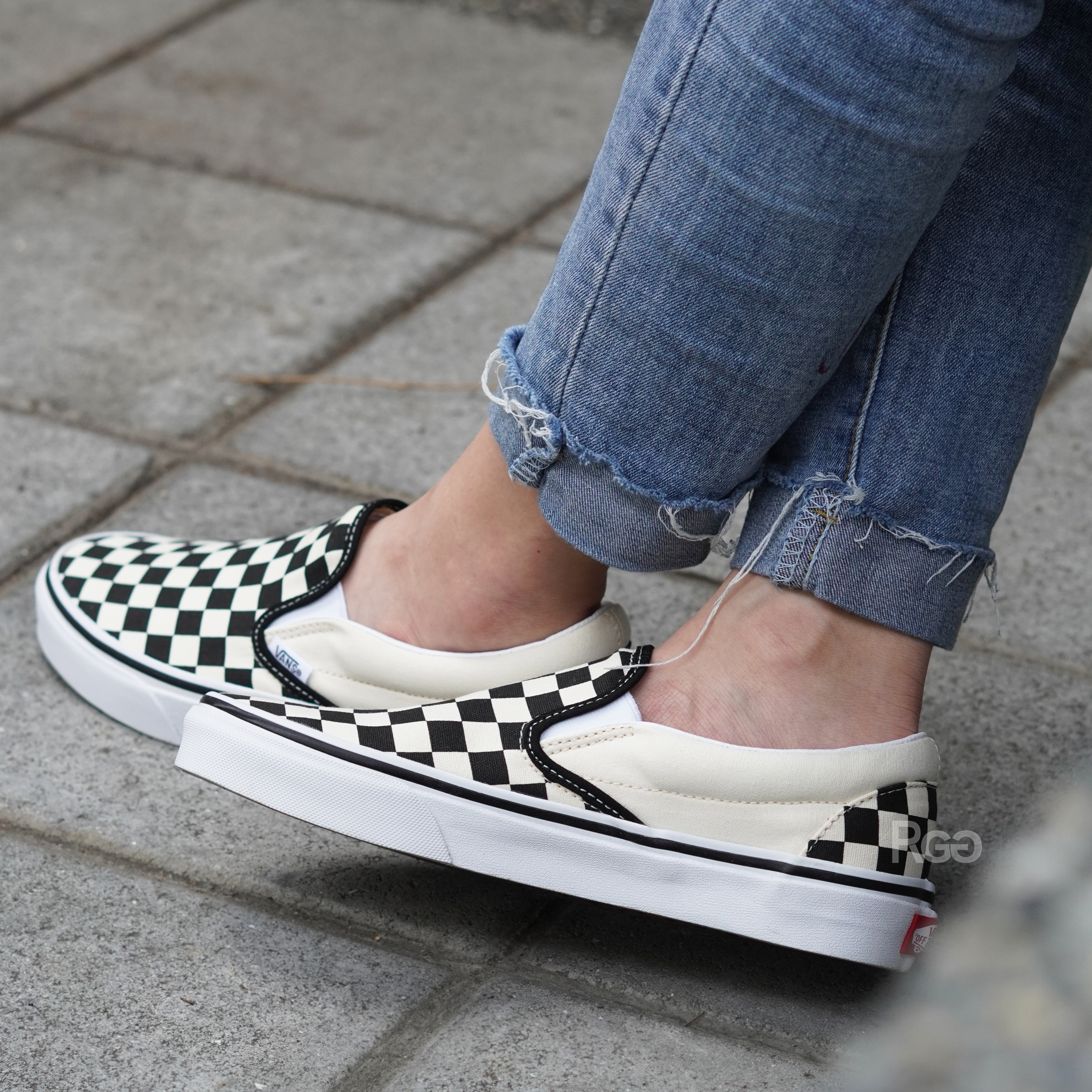 Vans Classic Slip-On 黑白棋盤格滑板鞋懶人鞋