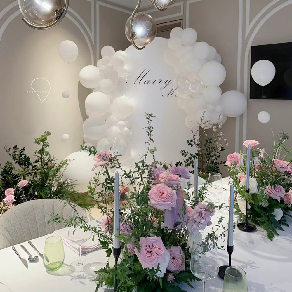 粉白色系 空間佈置 / 餐桌佈置