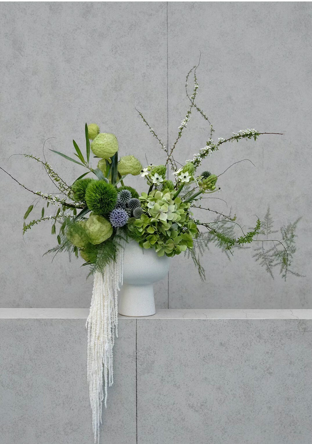 質感綠桌花設計