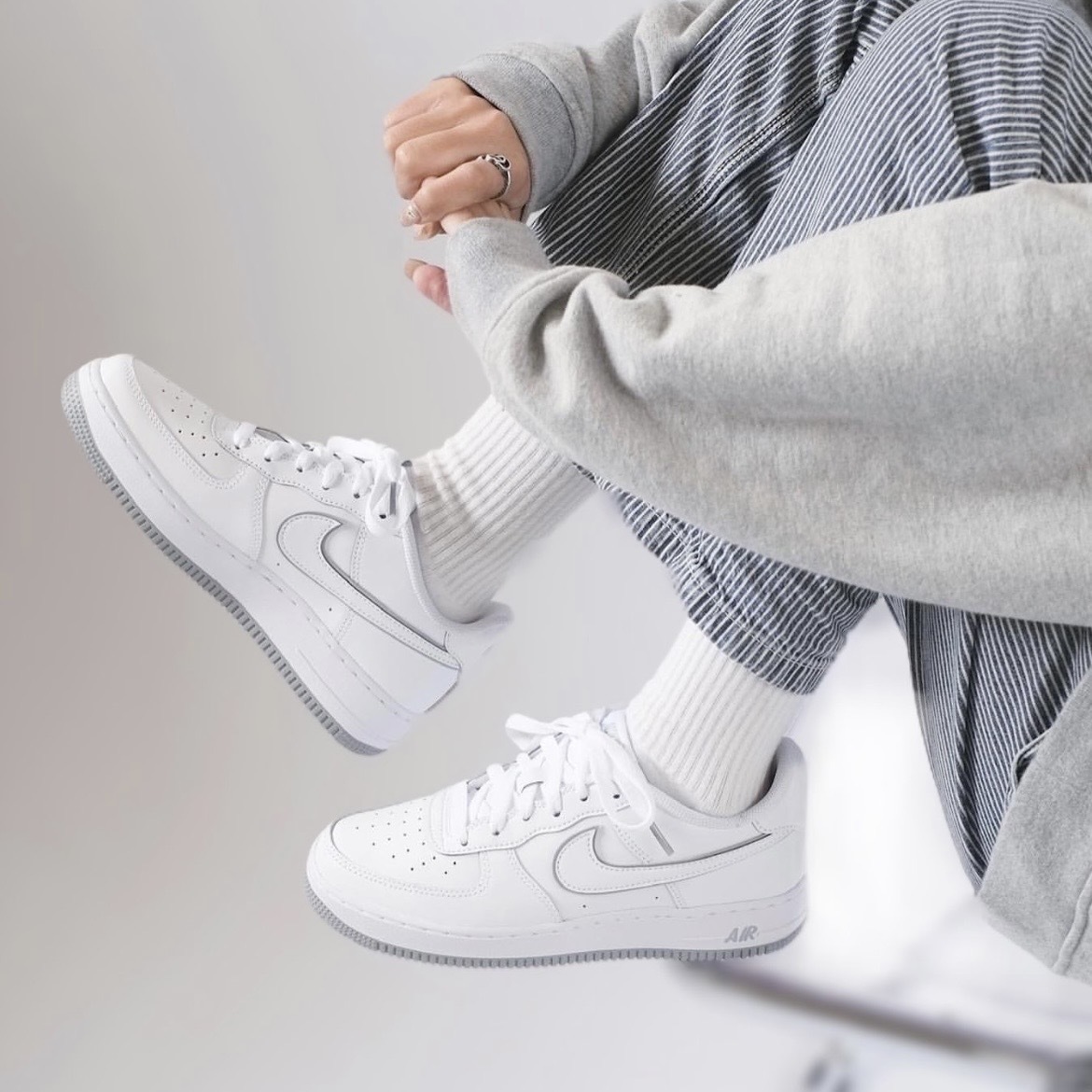 Nike Air Force 1 low (GS) 白灰 DX5805-100