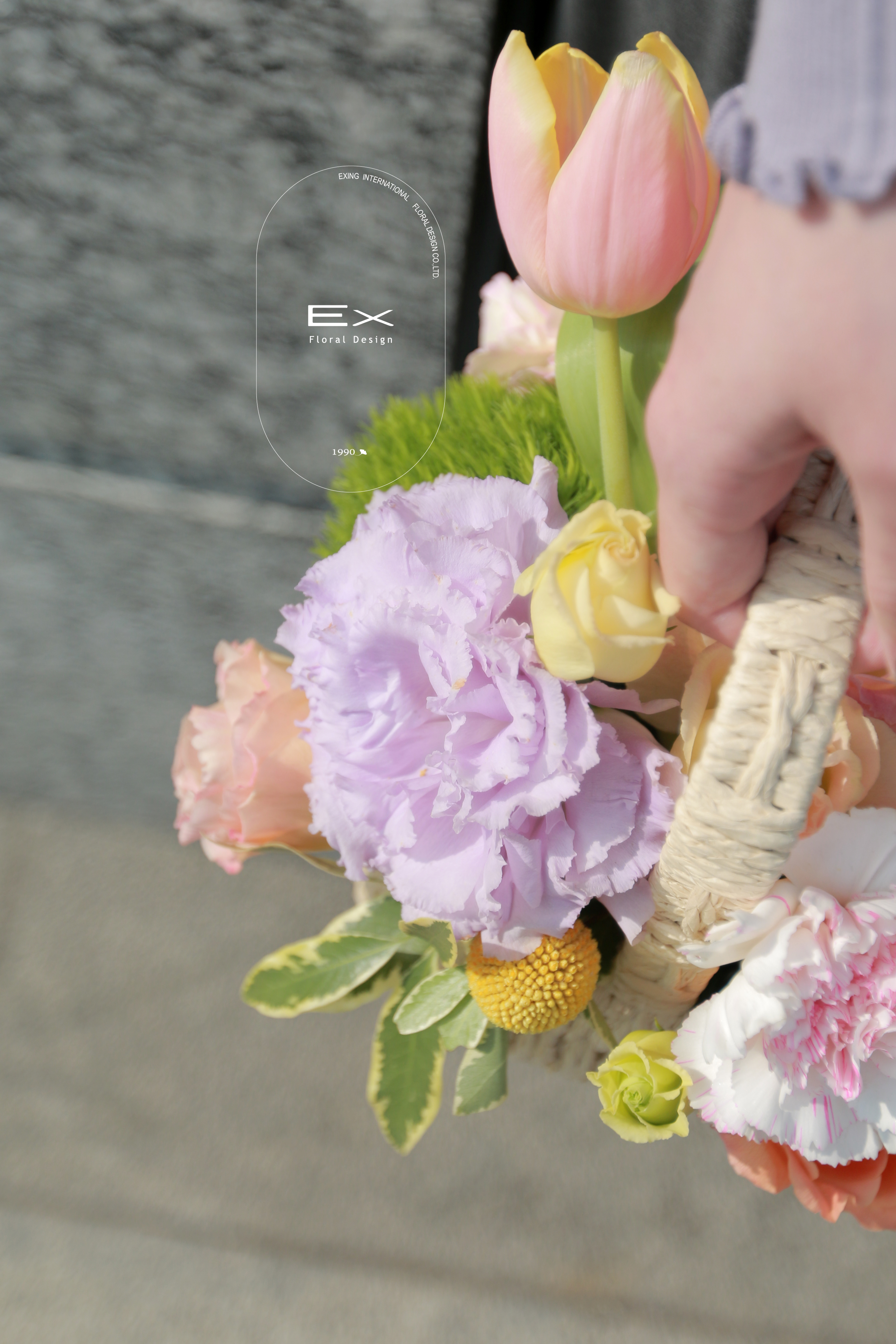 母親節花禮｜我の媽媽｜編織提籃款