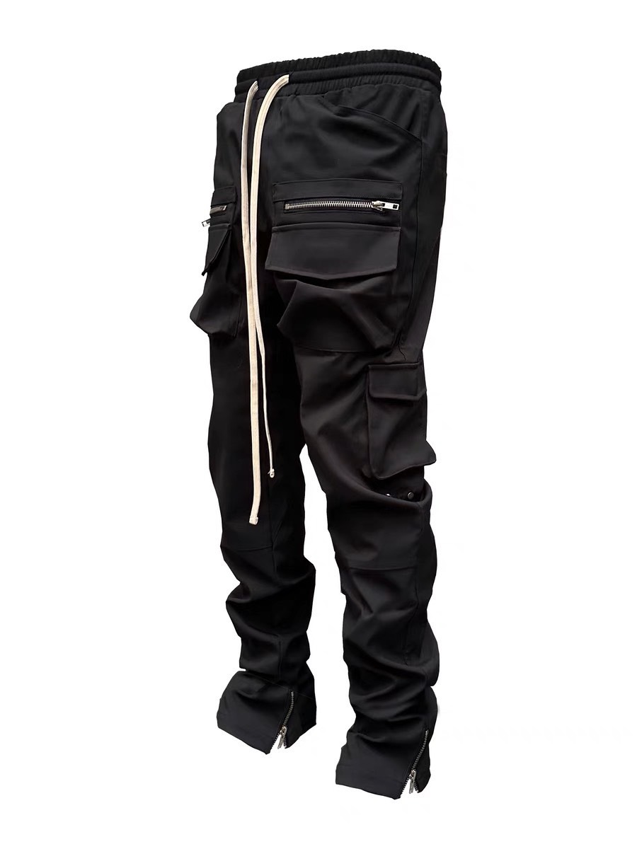 代理品牌 skpn 重磅複合尼龍工裝抽繩長褲 Vibe 側拉鍊