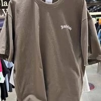 [S] ADLV SMALL SIGNATURE LOGO SHORT SLEEVE T-SHIRT,COCOA, ADLV23SS-SSAGCB-CCO (SAV166)