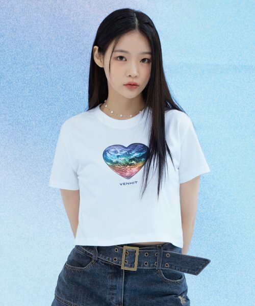 VENHIT - RAINBOW CROP TEE 4 COLORS