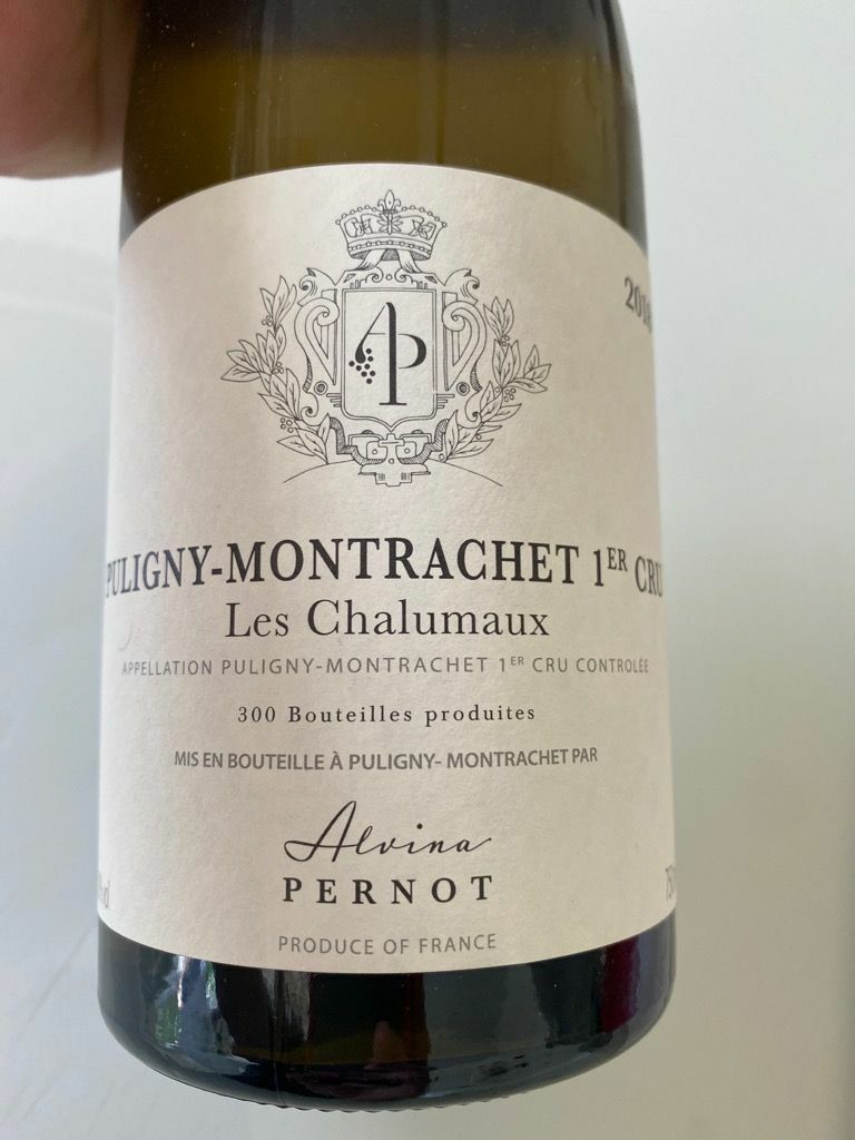 Alvina Pernot Puligny Montrachet 1er Cru Les Chalumeaux 2022