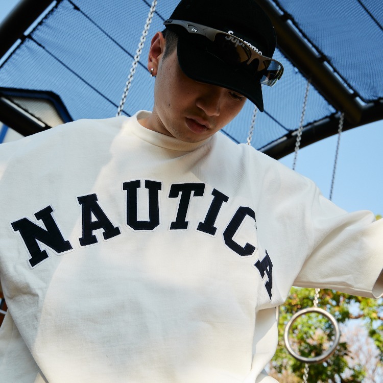 NAUTICA Arch Logo S/S Tee “TOO HEAVY" White 白色【現貨商品】