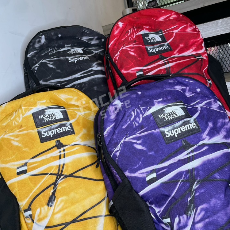 Supreme The North Face Printed Borealis Trompe L'oeil Backpack Red  SS23