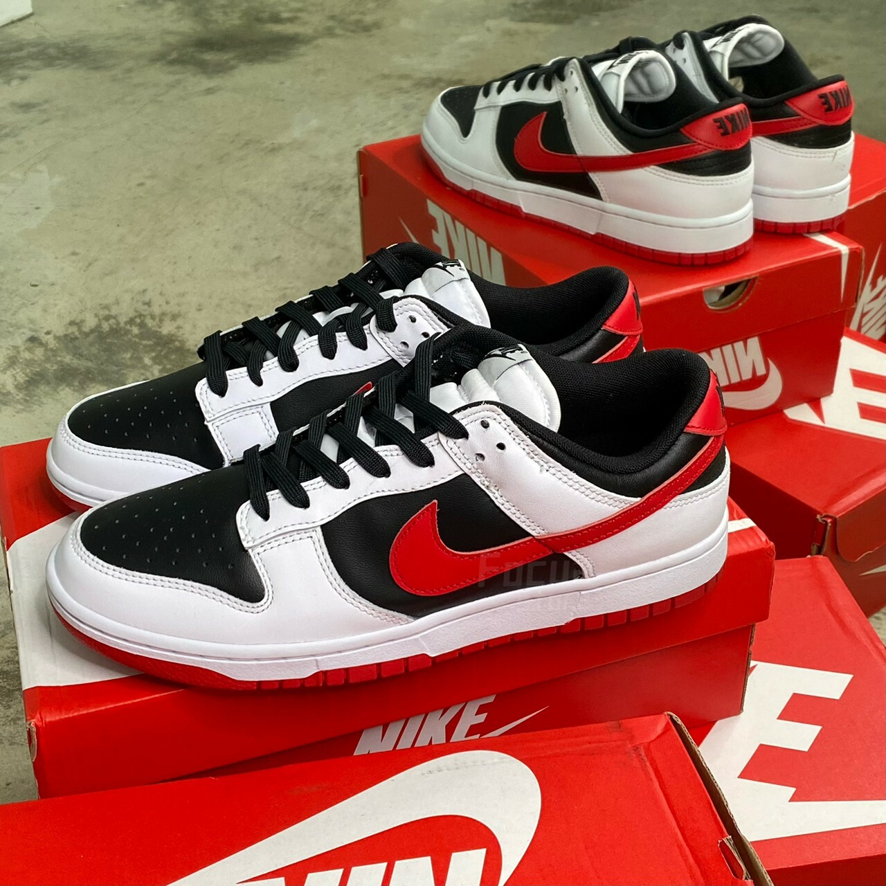 Dunk Low 'White Black Red' FD9762-061【現貨商品】
