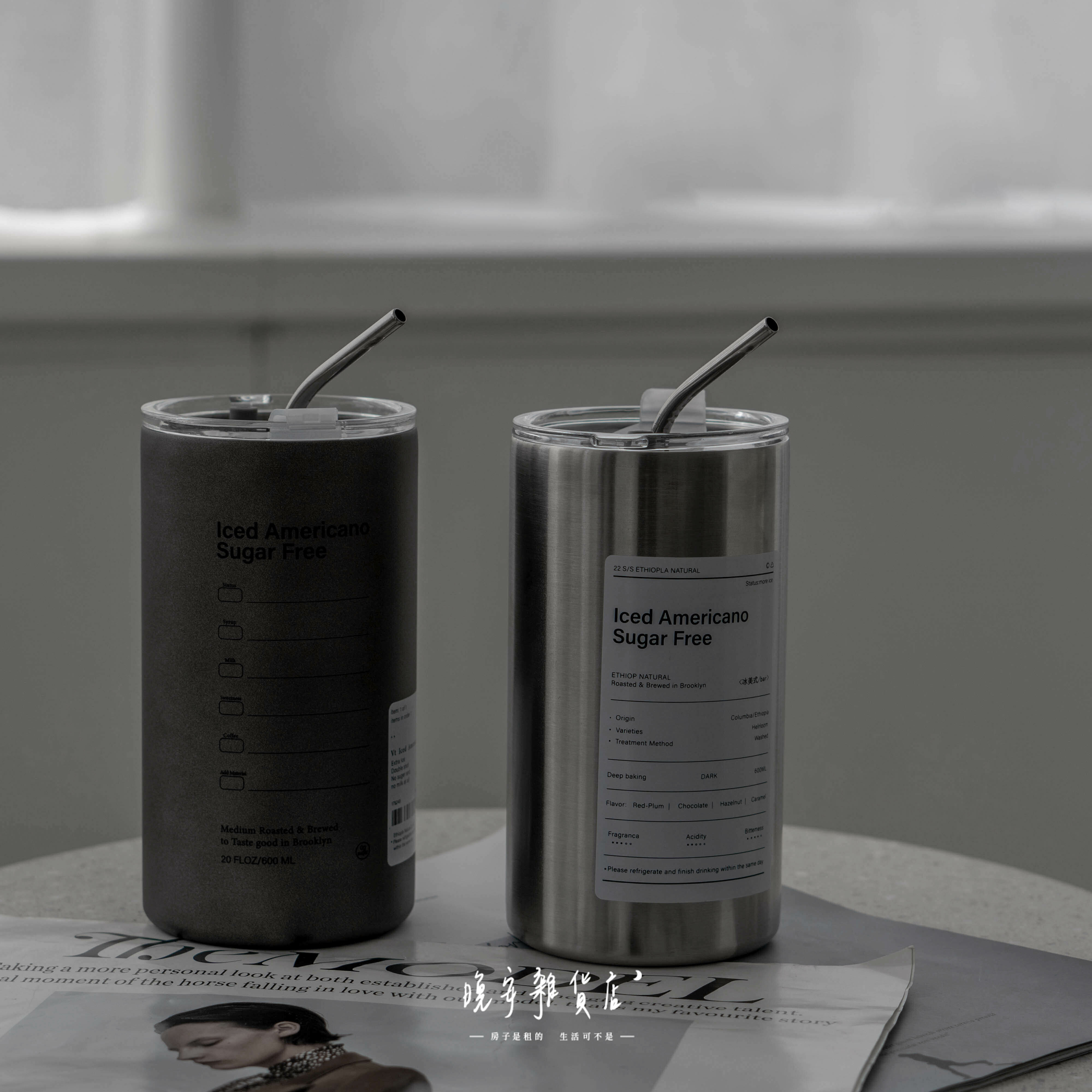 【保溫冷萃】不鏽鋼吸管杯