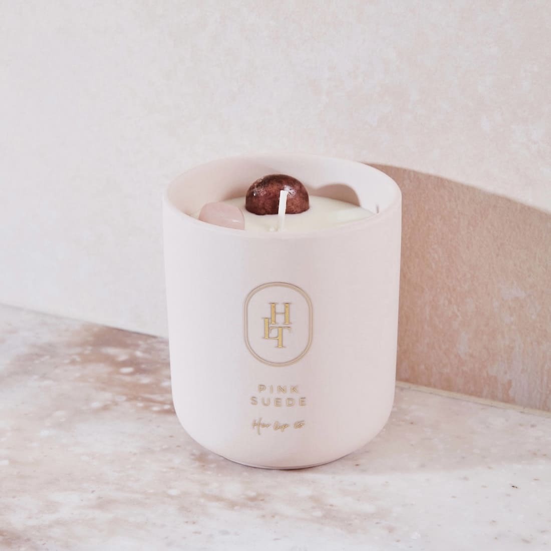 小嶋陽菜 HER LIP TO Self Love Crystal Candle - Pink Suede 280g