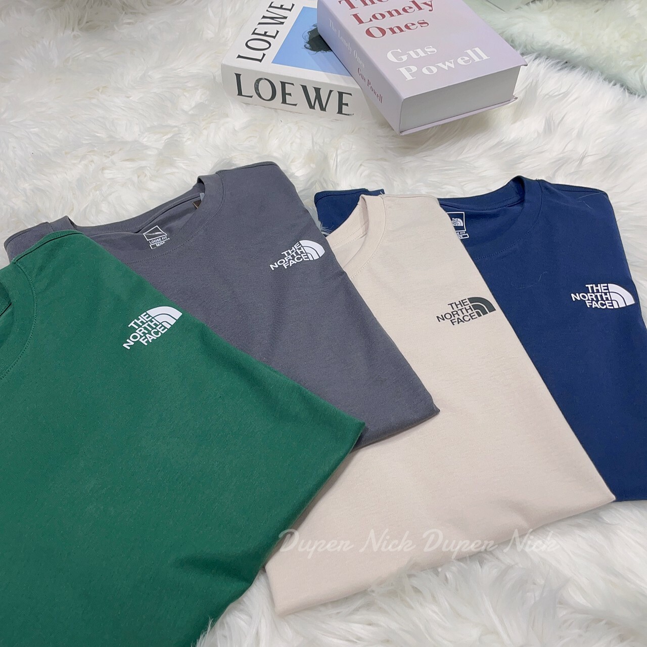 現貨 韓國 THE NORTH FACE 背後變形蟲 大LOGO 短T 深藍/米白/綠色/深灰