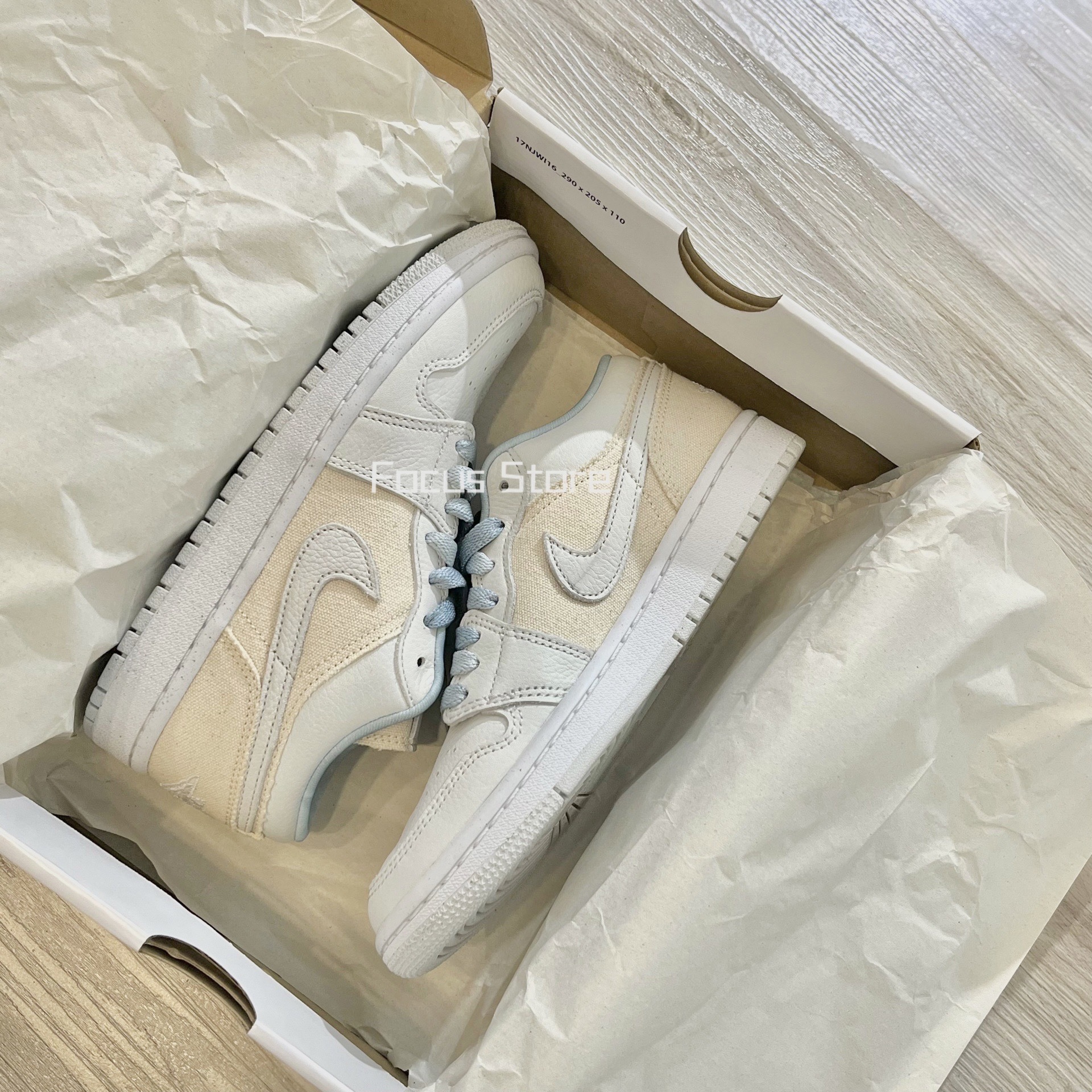 Wmns Air Jordan 1 Low 'Sail Canvas' DQ4151 500【現貨商品】