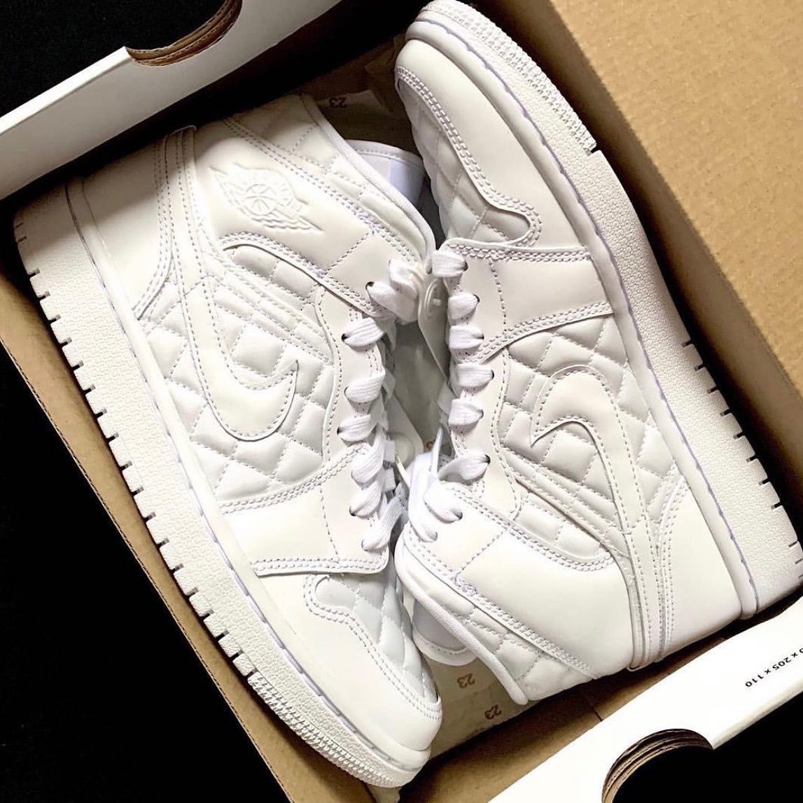 Wmns Air Jordan 1 Mid SE 'White Quilted' DB6078-100【預購商品】