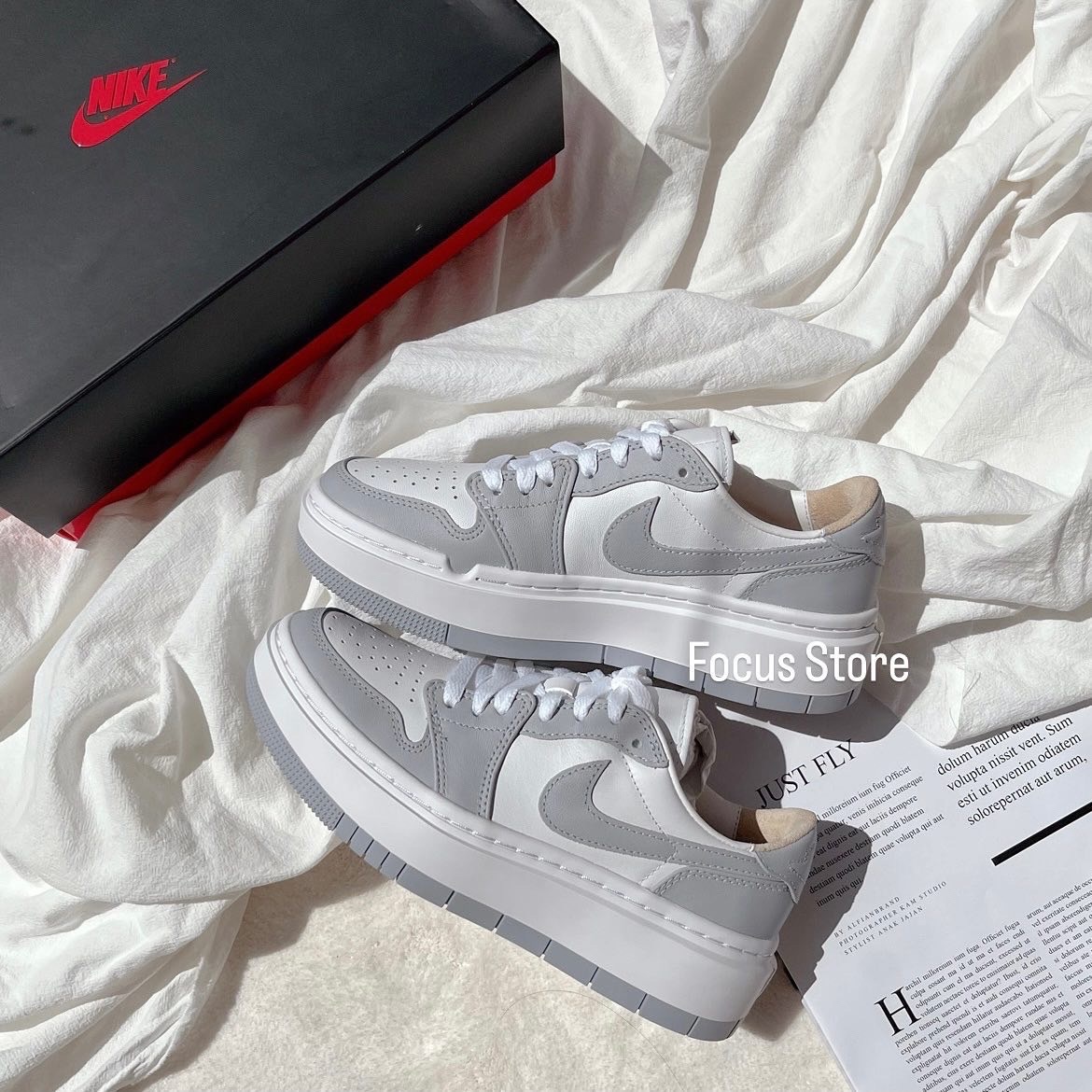 Wmns Air Jordan 1 Elevate Low 'Wolf Grey DH7004-100【預購商品】
