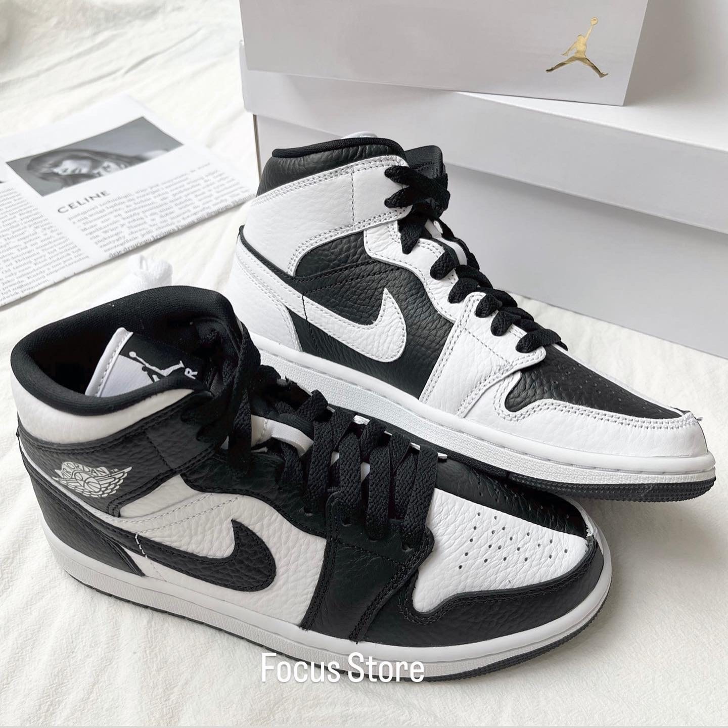 Wmns Air Jordan 1 Mid SE 'Homage' 鴛鴦熊貓DR0501-101【現貨商品】