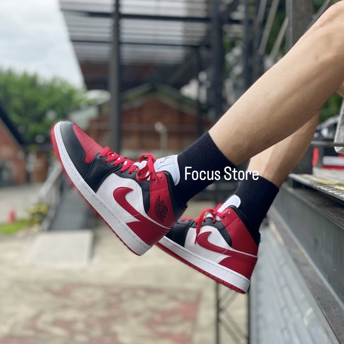 Wmns Air Jordan 1 Mid 'Alternate Bred Toe' BQ6472-079【現貨商品】
