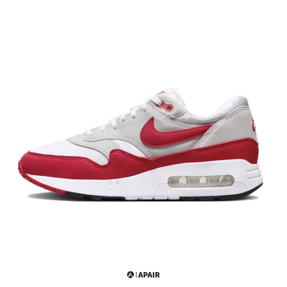 【APAIR】預購 Nike Air Max 1 '86 "Big Bubble" 元年復刻 白紅 DO9844-100(女款22-25.5)/DQ3989-100(男款26-30)