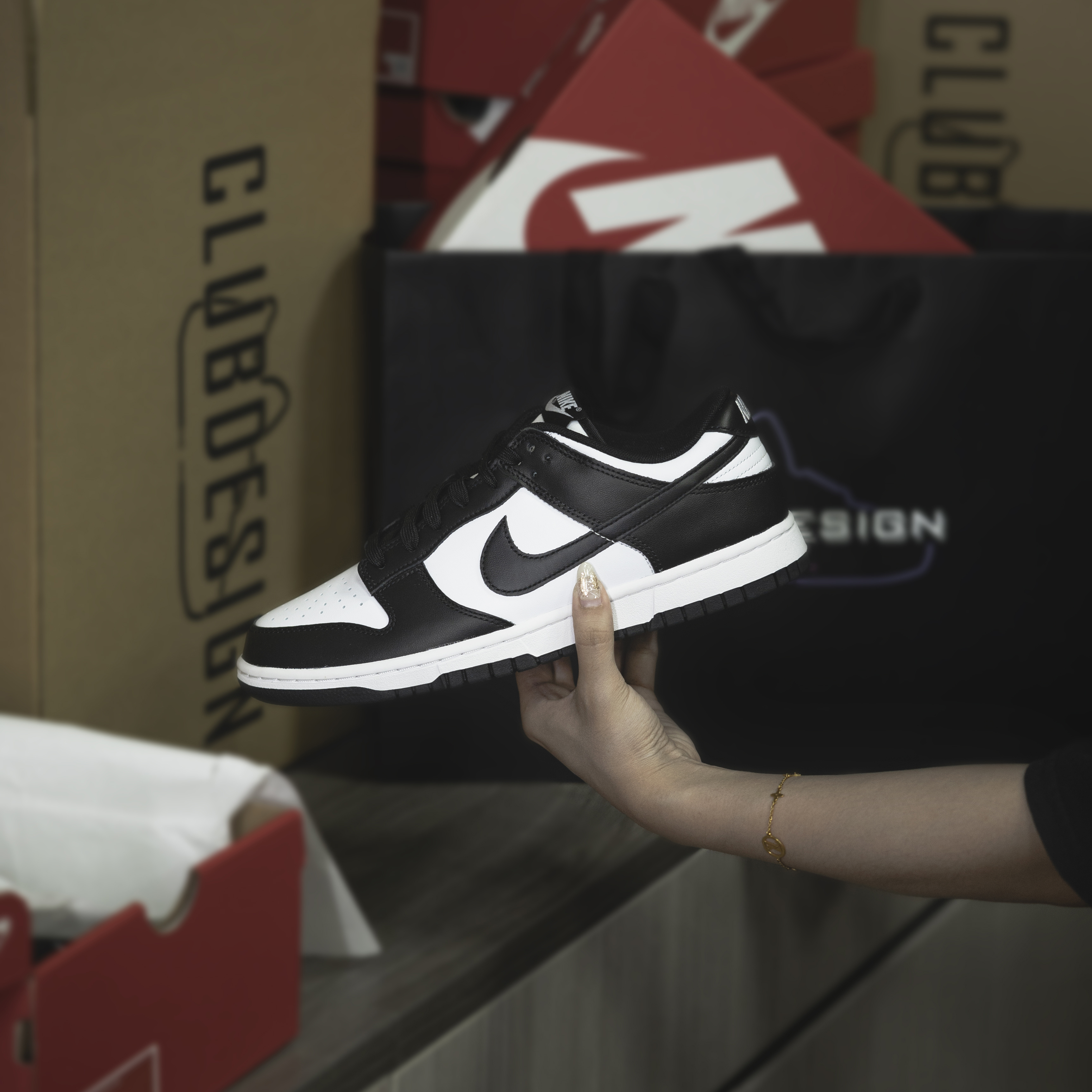 -(D6c)-NIKE DUNK LOW 黑白 熊貓-DD1391 100