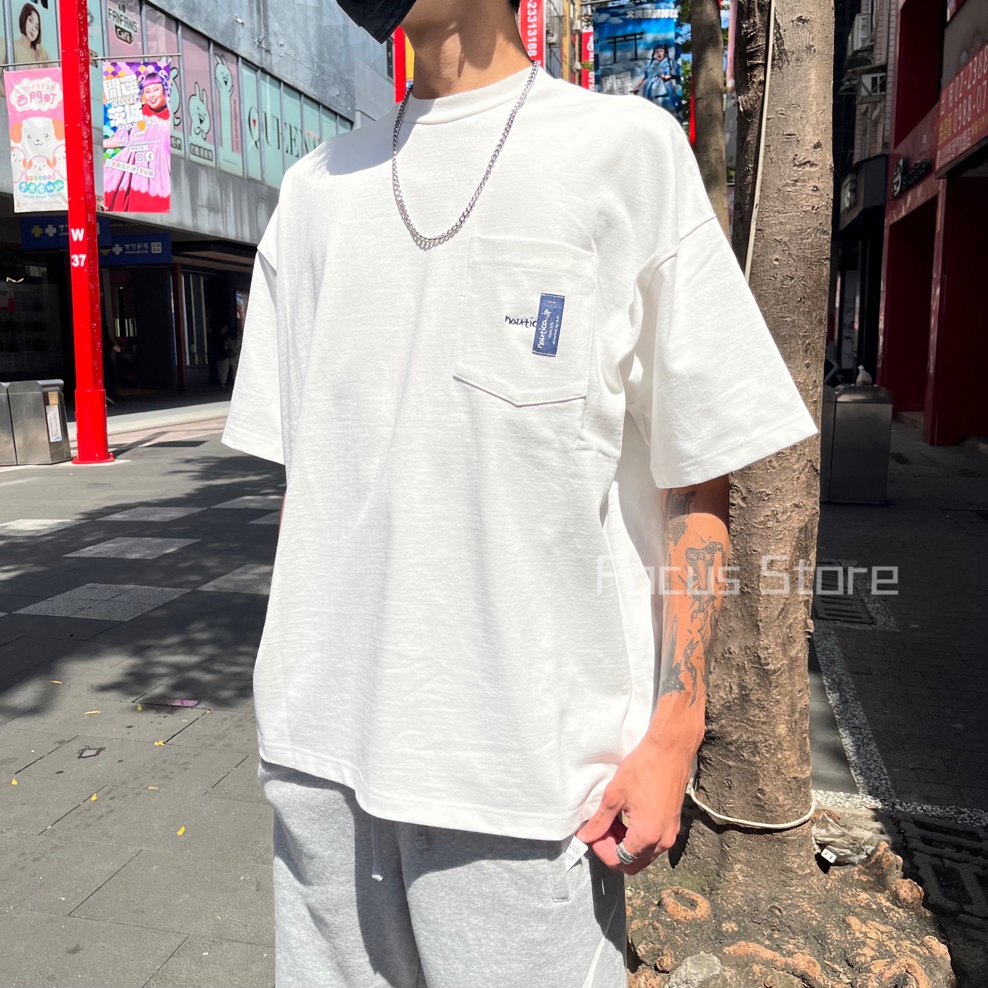 NAUTICA S/S Pocket Tee “TOO HEAVY” White 白色【現貨商品】