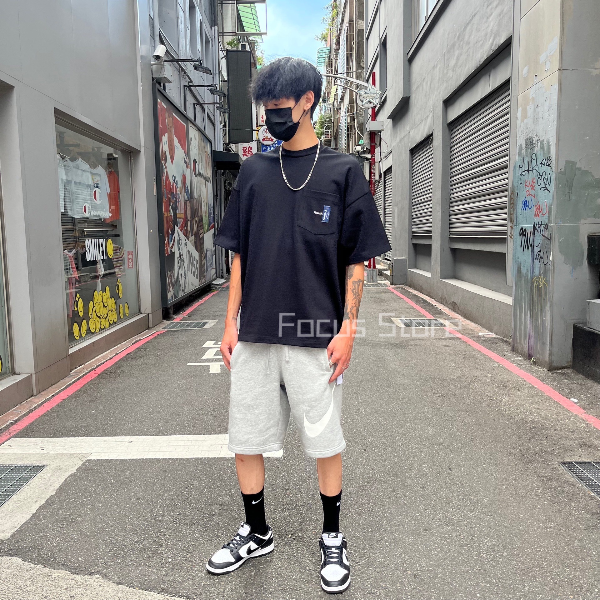 NAUTICA S/S Pocket Tee “TOO HEAVY” Black 黑色【現貨商品】