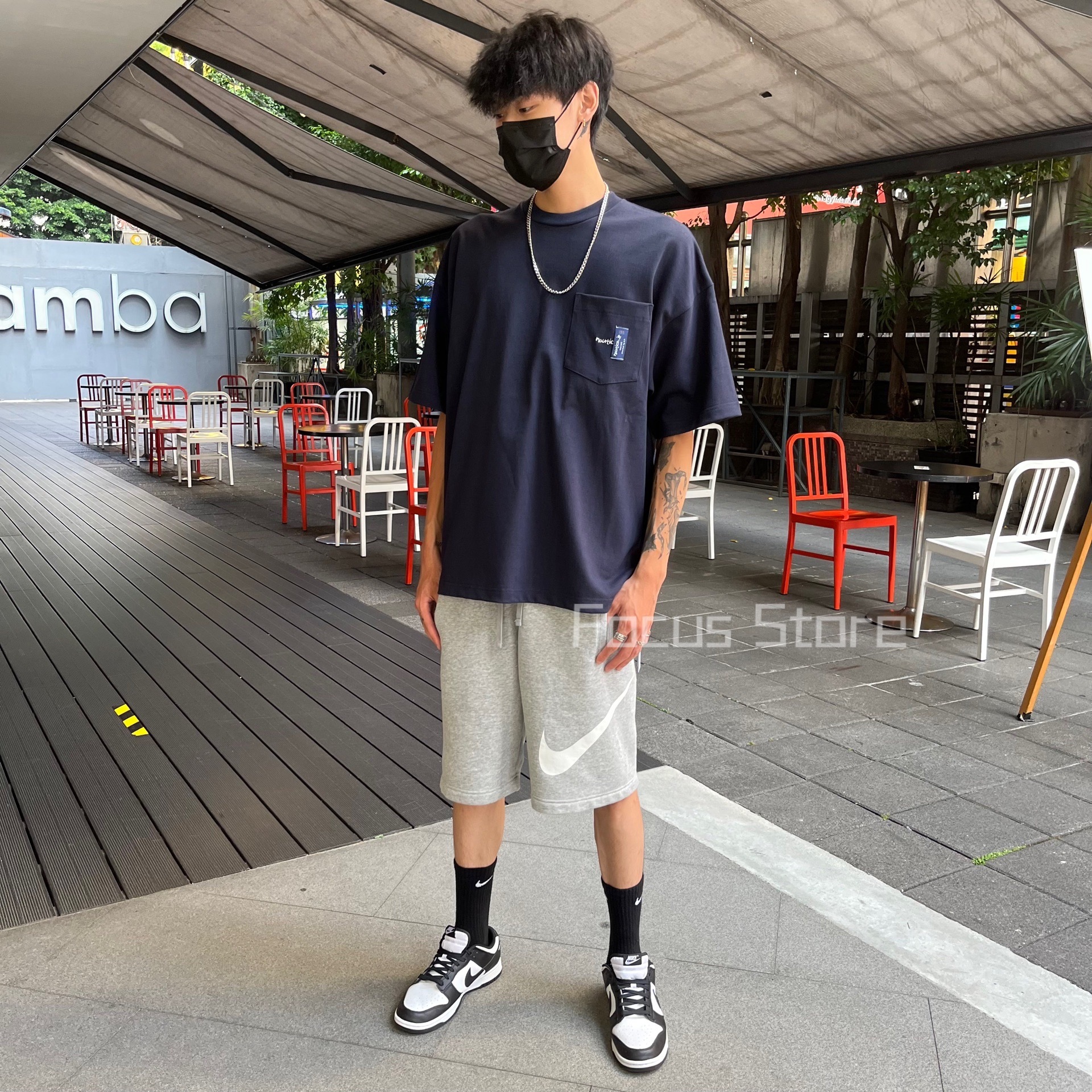 NAUTICA S/S Pocket Tee “TOO HEAVY” Navy 海軍藍【現貨商品】