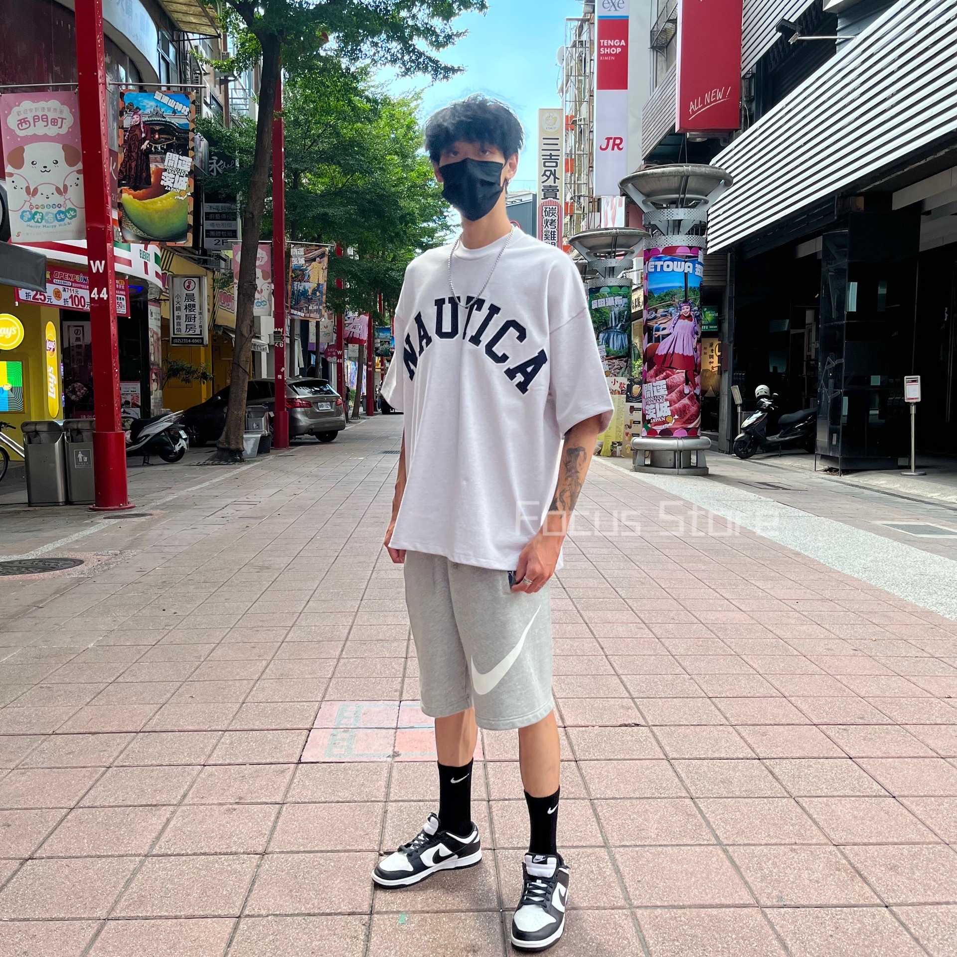 NAUTICA Arch Logo S/S Tee “TOO HEAVY" Grey 灰色【現貨商品】
