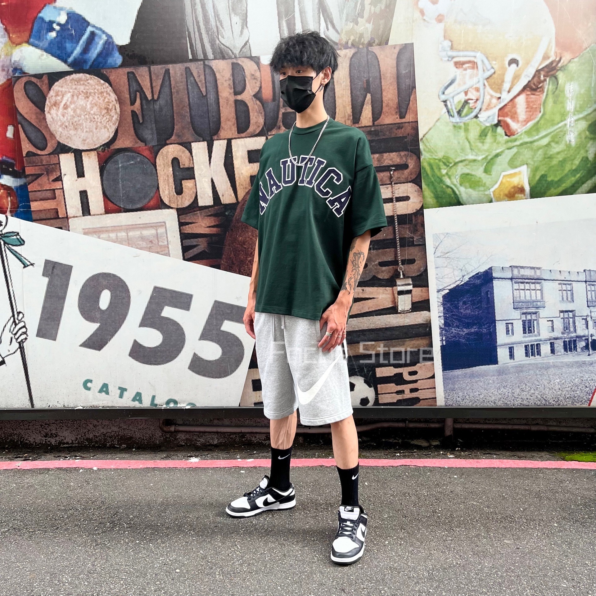 【値下げ中】NAUTICA トゥーヘヴィー アーチロゴショートスリーブTシャツ NAUTICA トゥーヘヴィーアーチロゴショートスリーブTシャツ NAUTICA