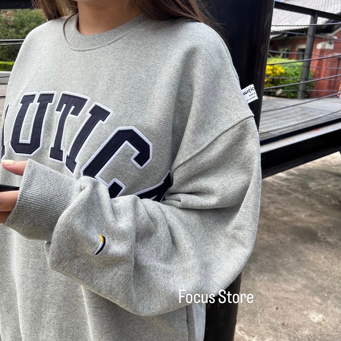NAUTICA Arch Logo Crewneck Sweatshirt 2.1 Grey 灰色【現貨商品】