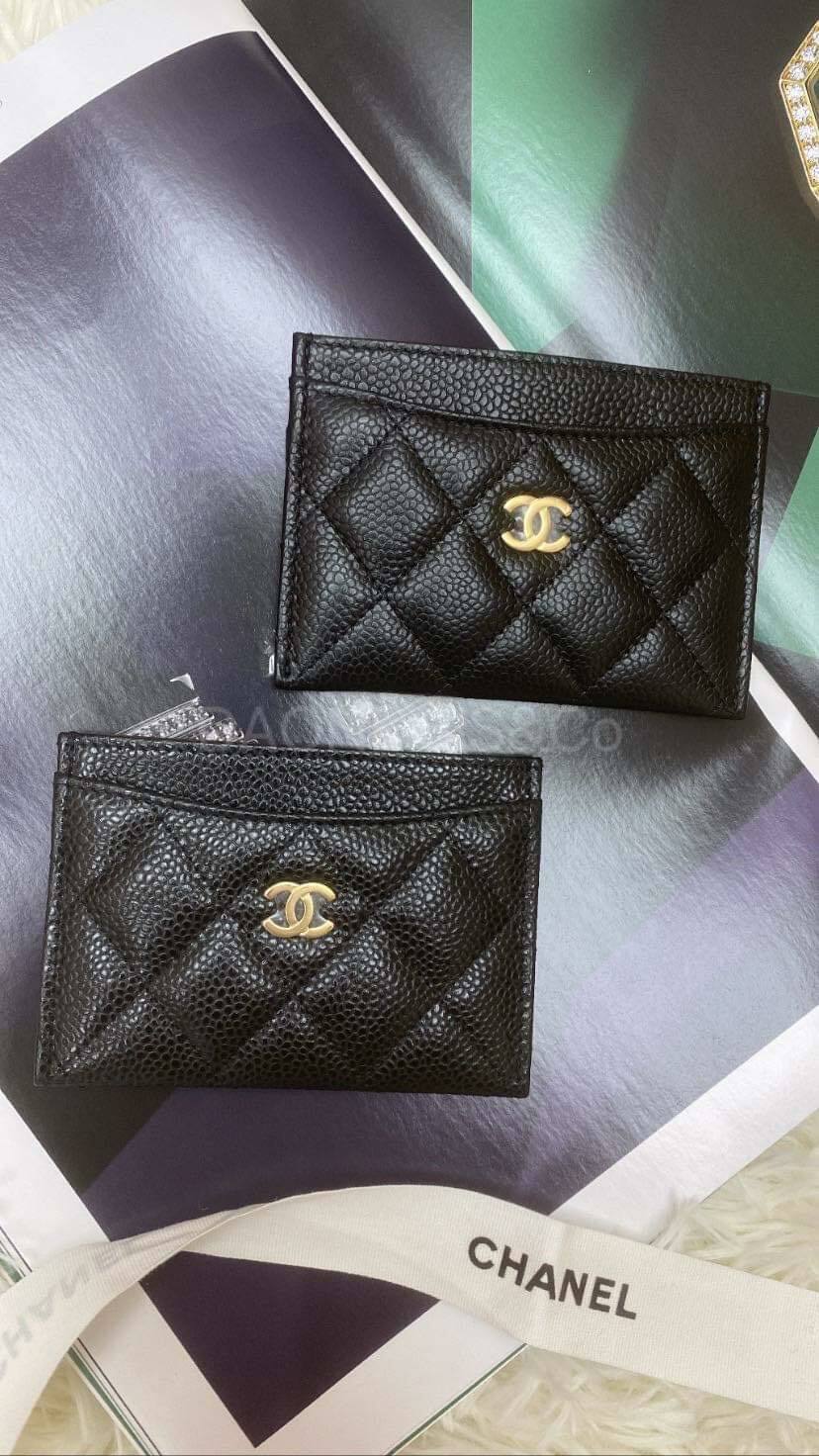 CHANEL 黑色經典卡夾