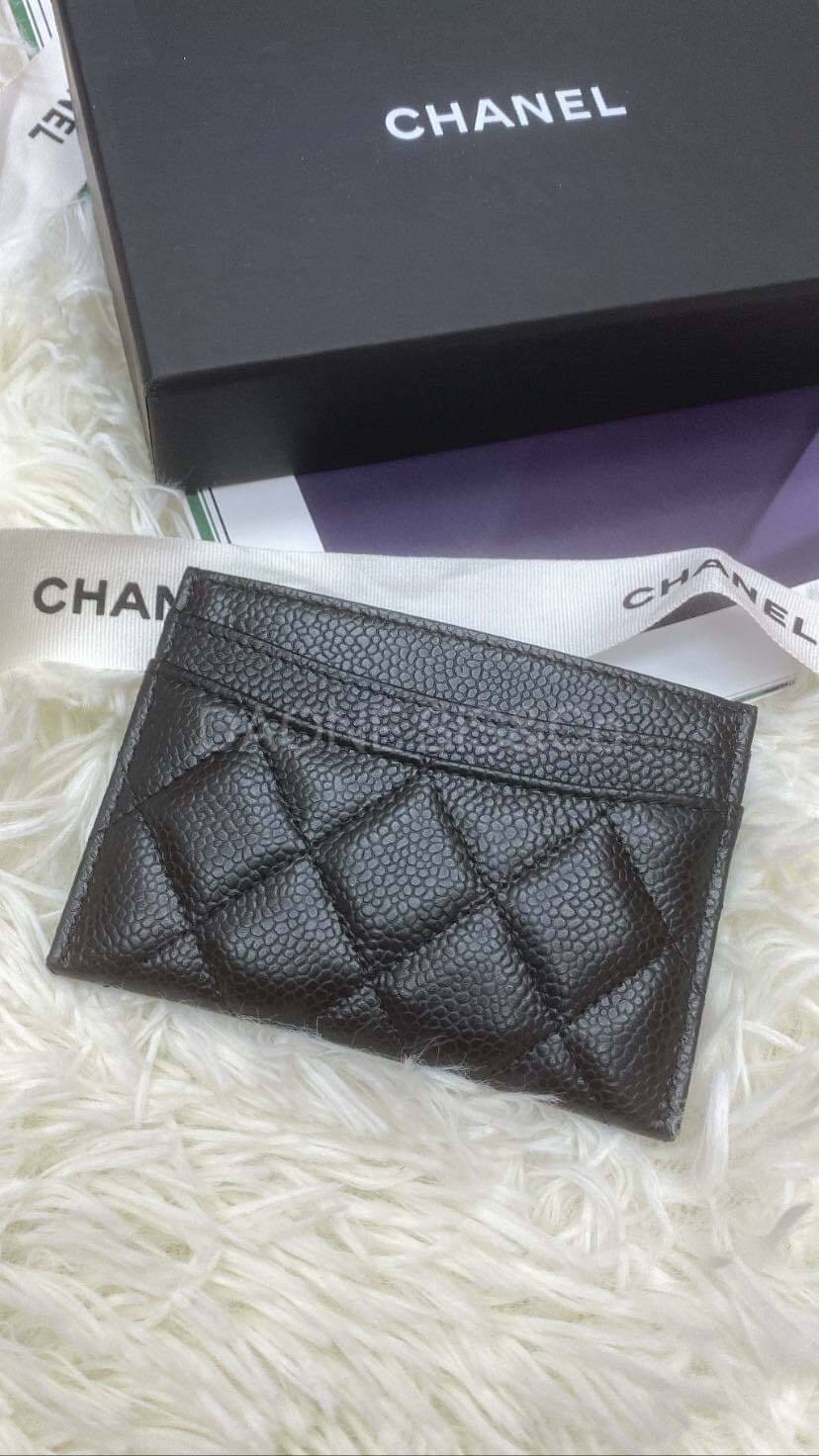 CHANEL 黑色經典卡夾