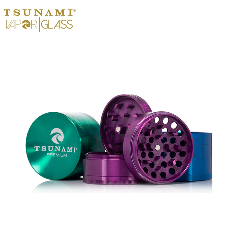 Tsunami 50MM Sunken Top Dry Herb Grinder, Grinder