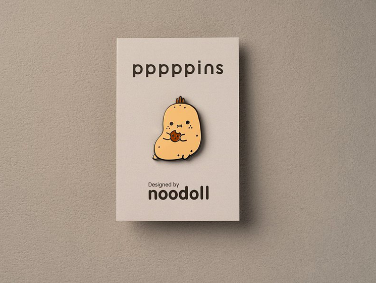 馬鈴薯 琺瑯別針 胸章｜pppppins