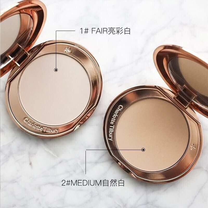 買一送一 (新版) 英國 Charlotte Tilbury CT 無暇清透持久蜜粉定妝粉餅 8G ❤️#FAIR ❤️#MEDIUM