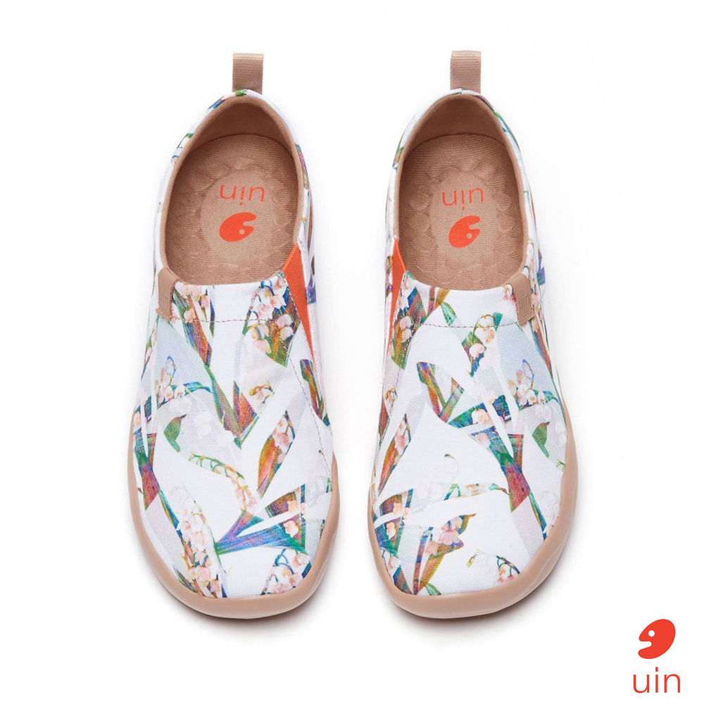 【 Uin 】西班牙原創設計 | 影綽鈴蘭 彩繪鞋 休閒鞋 女鞋 懶人鞋