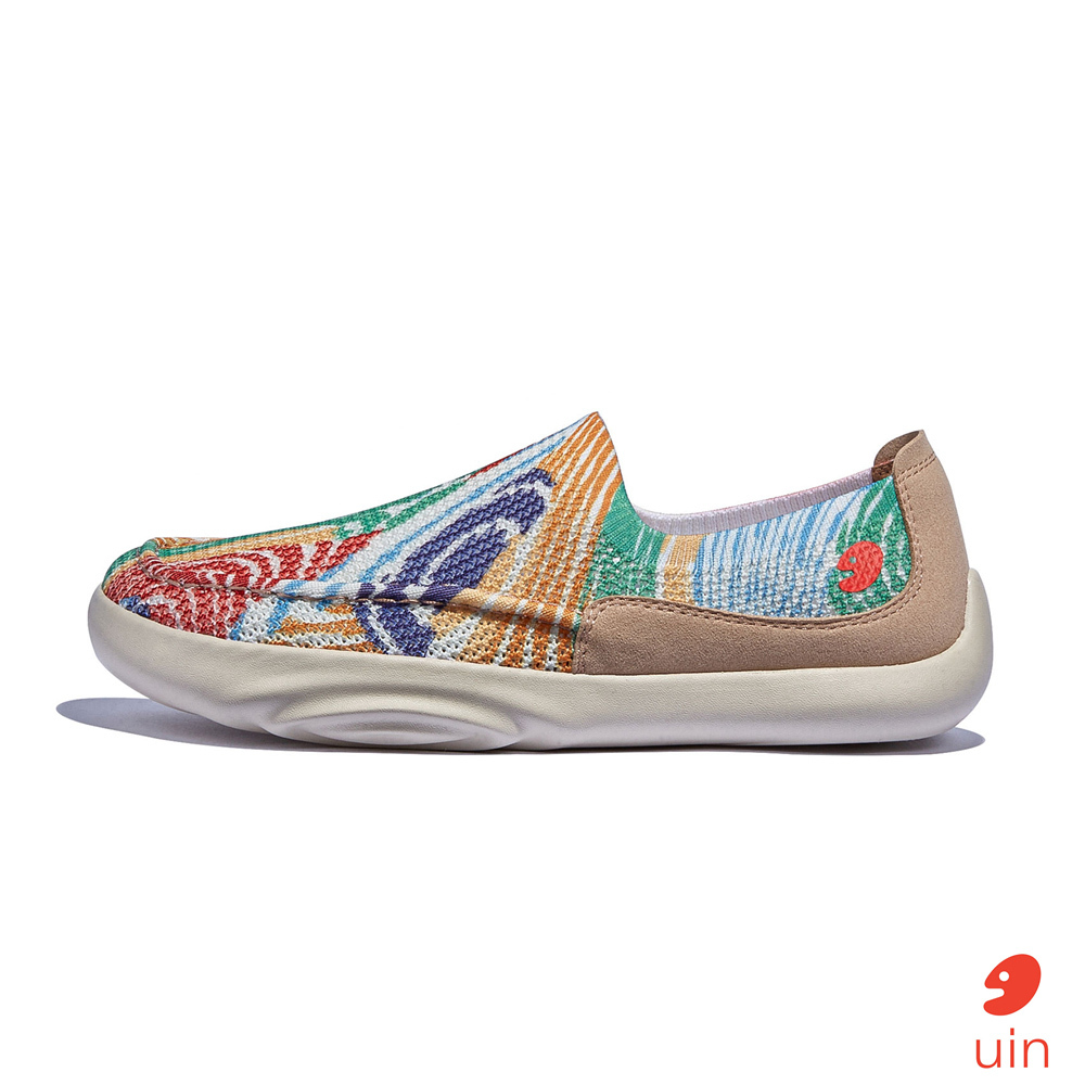 【 Uin 】西班牙原創設計 | 彩色洋流 女鞋 彩繪鞋 休閒鞋 懶人鞋