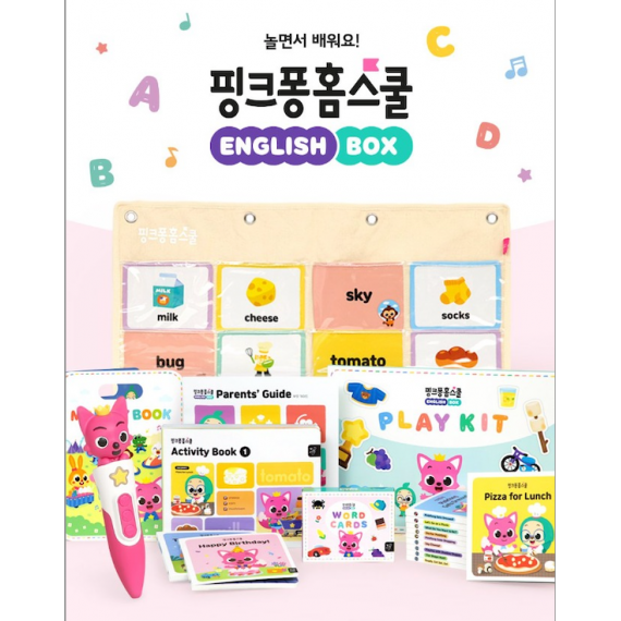 Pinkfong x Baby Shark家庭學習英語套裝-連點讀筆