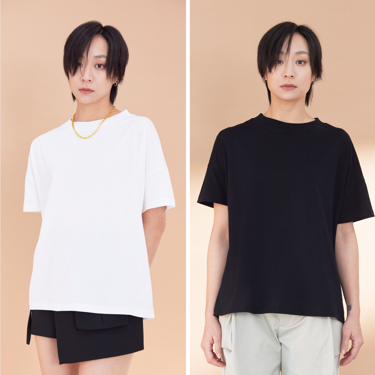 Spring 寬版圓領短袖
