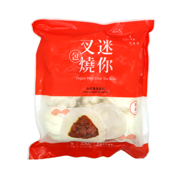 馬來西亞甘薯葉迷你素叉燒包 (9個) 250g