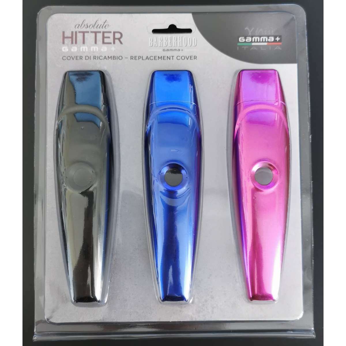 GAMMA+ HITTER 細節理髮器 外殼上蓋三色組(黑、粉紅、藍)