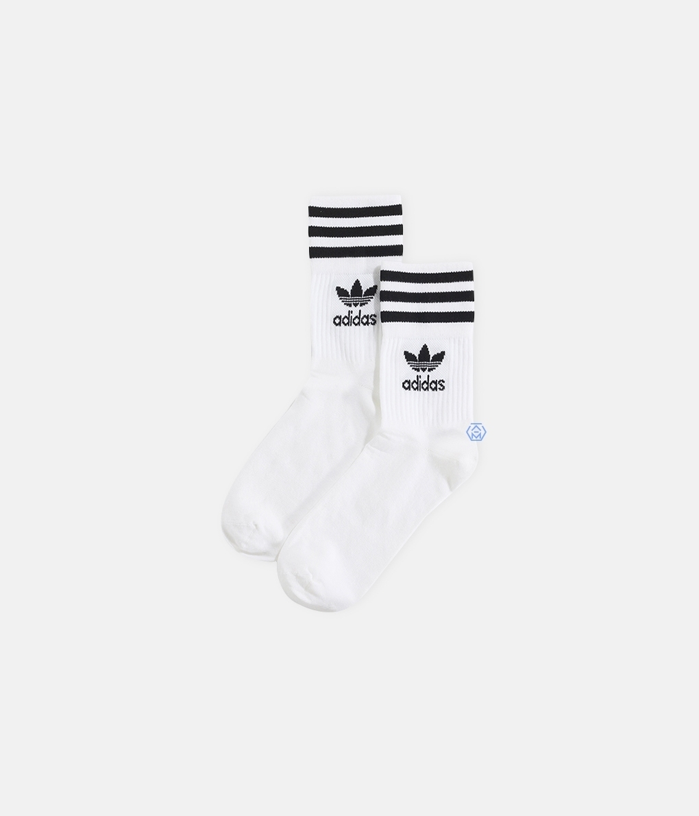 ADIDAS Originals 3 Pack Mid Cut Crew Socks 白色高筒襪 (三雙入) (GD3575)