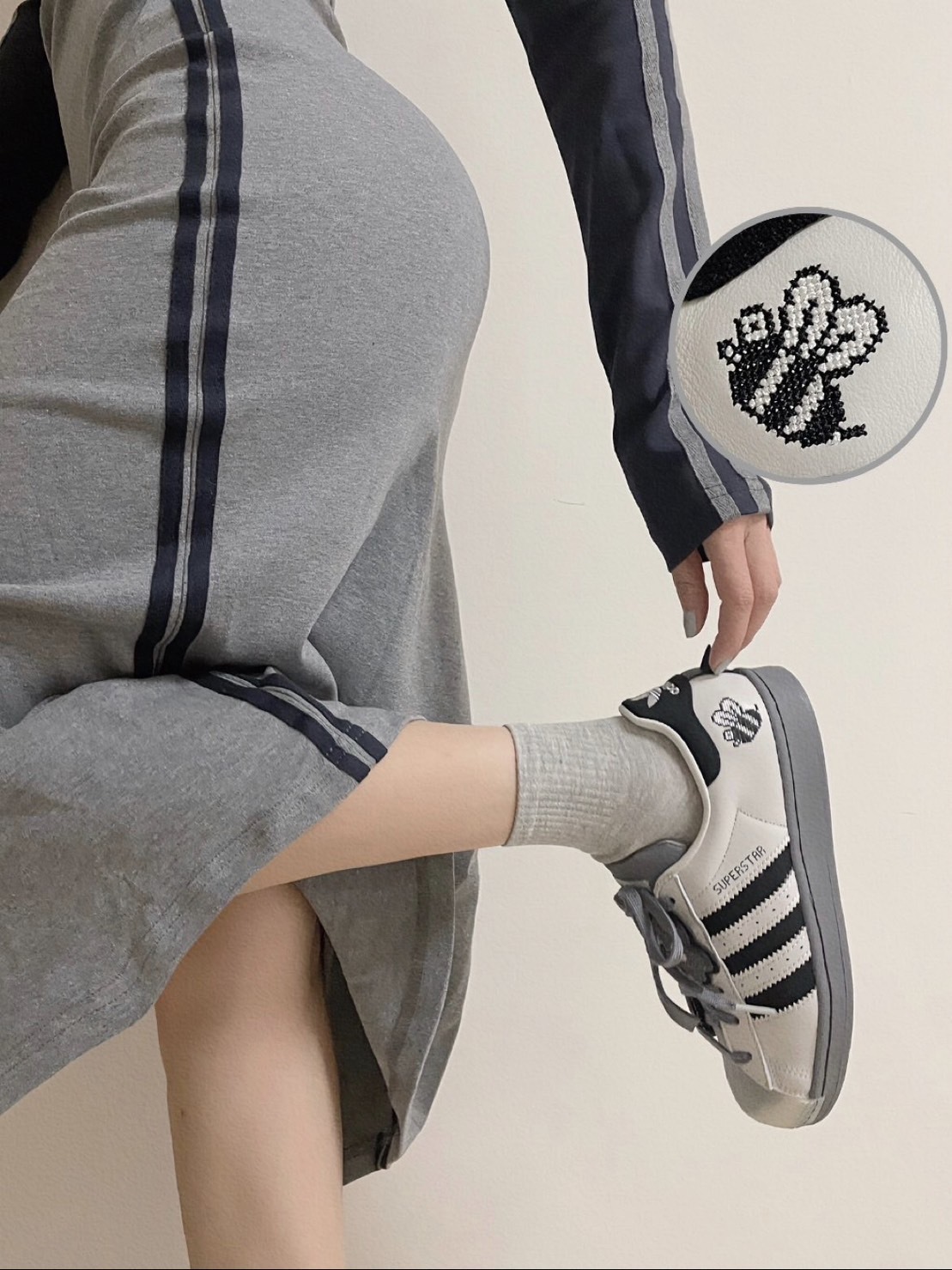 Adidas Superstar Melting Sadness Bee Grey 黑化蜜蜂(GZ6990)