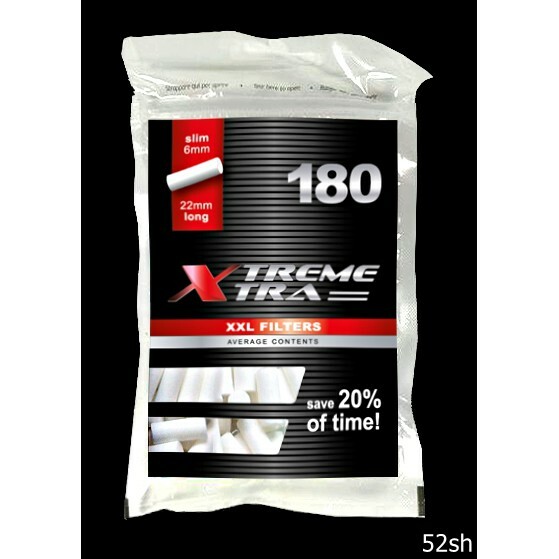 【Xtreme Xtra】波蘭原裝進口、極限 過濾 海綿 濾嘴 菸嘴 煙嘴 6mm*22mm 180粒 / 包