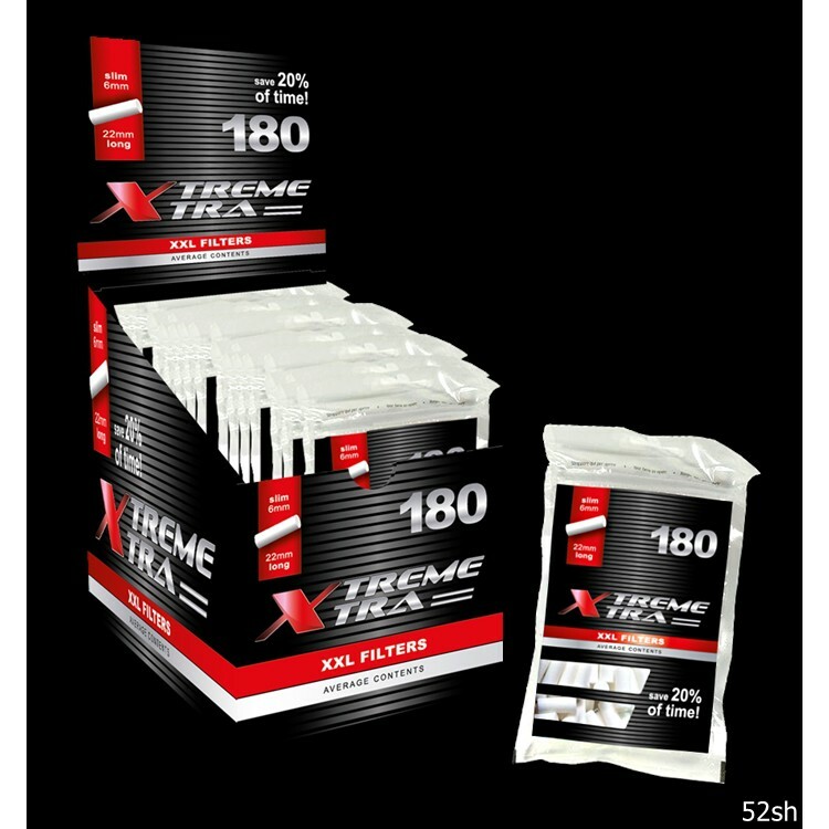【Xtreme Xtra】波蘭原裝進口、極限 過濾 海綿 濾嘴 菸嘴 煙嘴 6mm*22mm 180粒 / 包