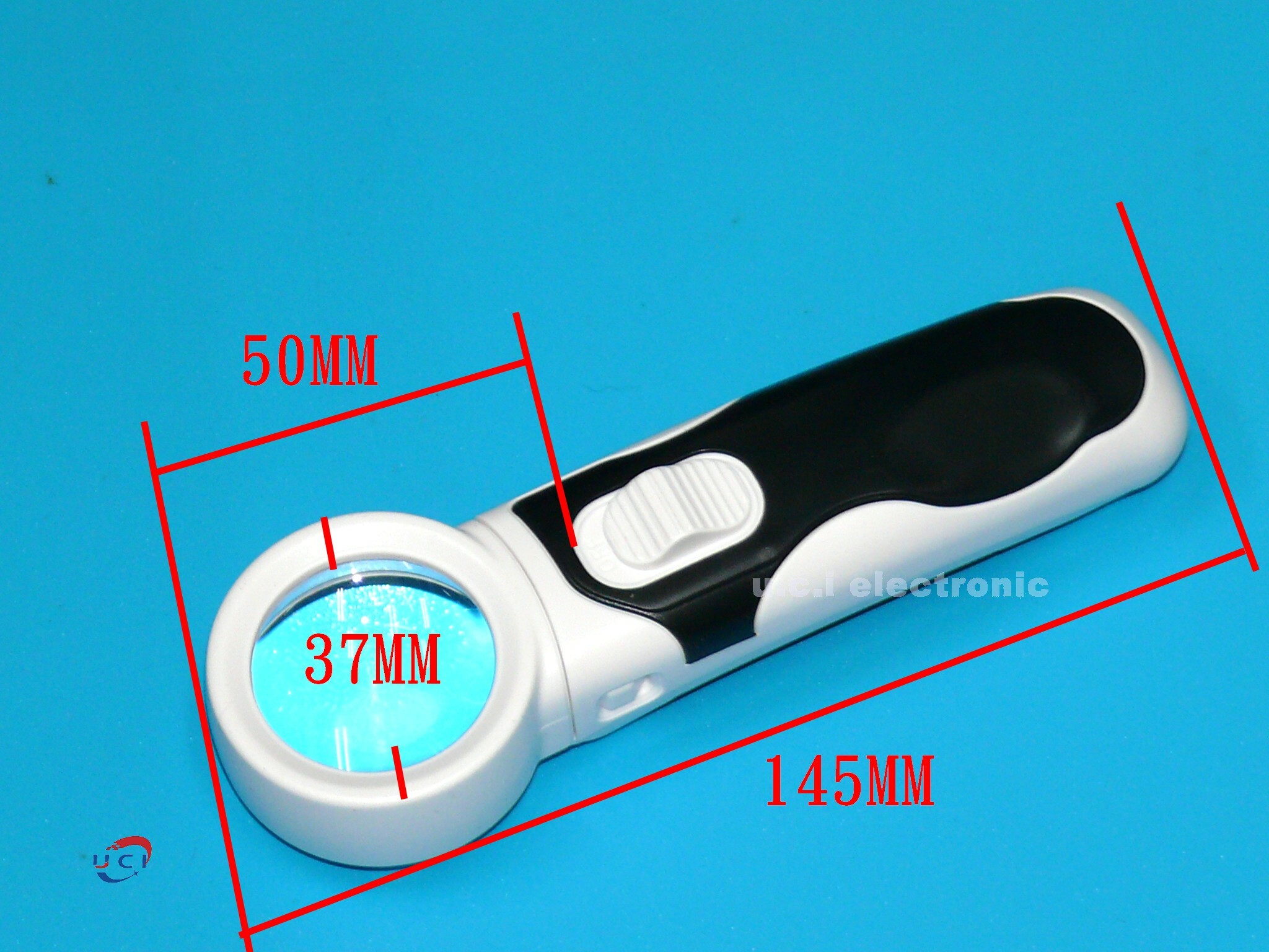 【UCI電子】(Z-2) 放大鏡 led燈手持可擕式 40倍維修37MM  家電線路主機板電路鐵焊接擴大鏡電子元件檢查