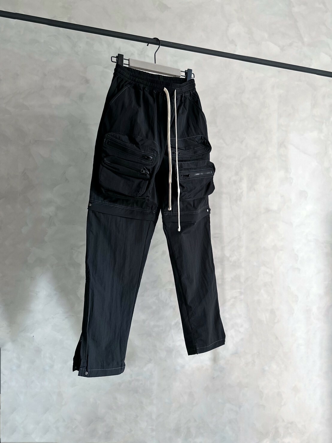 SKPN 多口袋二合一 可拆式 絲滑尼龍工裝長褲 短褲 Multi-Pocket Two-In-One Nylon Pants
