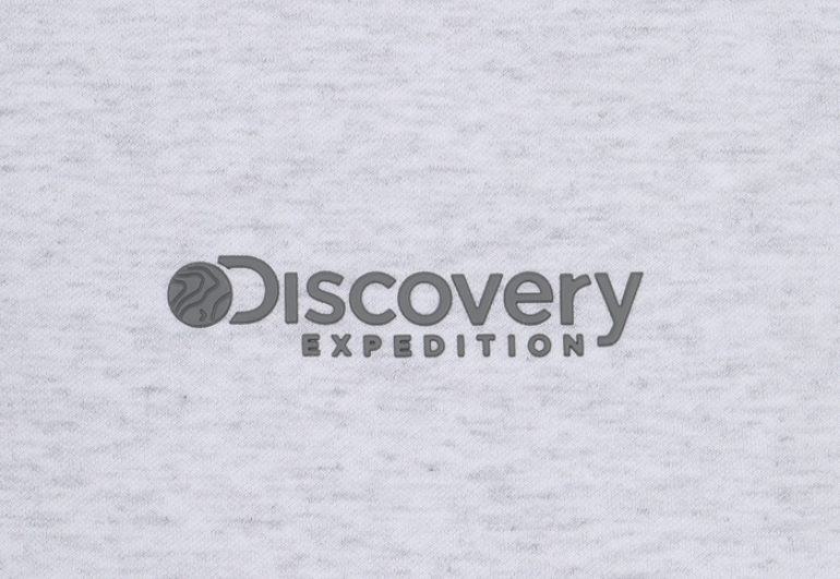 韓國代購 Discovery Expedition 輕量工裝口袋 訓練半拉鍊 運動衫 長袖 灰 MAR-